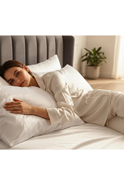 Taç Zorluteks Satin Pillowcase Set 2 Pieces 50X70 cm – 100% Cotton, Silky Sof...