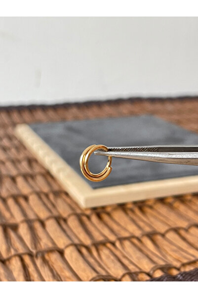 Rupen Kraft %100 Cerrahi Çelik Çift Çapraz Sıra 8mm x 1.2mm Altın Kilitli Hal...