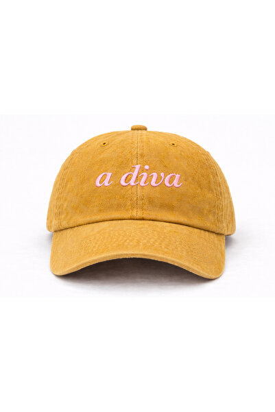 Tresore ''A Di̇va'' Embroidered Washable Cap /''A Di̇va'' Embroidered Washed Cap
