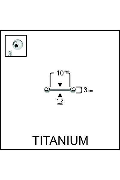 Rupen Kraft Yüksek Kalite G23 Titanium Titanyum / Top 3mm x 10mm x 1.2mm Düz ...