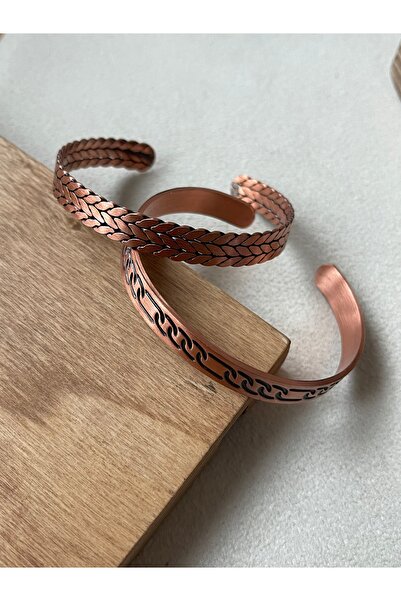 Rupen Kraft 2 Piece Copper Combination Bracelet 100% Copper Bracelet Handmade...