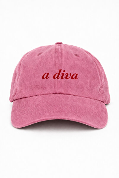 Tresore ''A Di̇va'' Embroidered Washable Cap /''A Di̇va'' Embroidered Washed Cap
