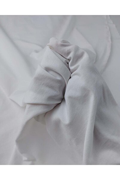 Kumaş Parça Біла тканина джерсі, 130x190 см