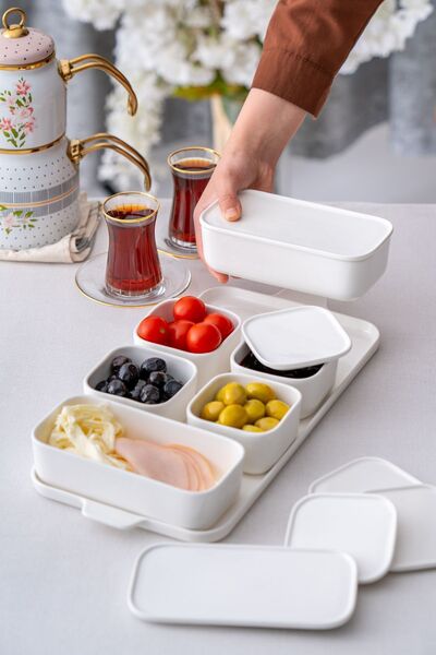 Saule Pure White 13 Parça Porselen Kahvaltılık