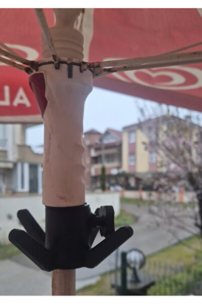 Salıncak Plaj Şemsiyesi için Havlu Çanta Taşıma Askısı 4lü 2 Adet Tel Askı Siyah
