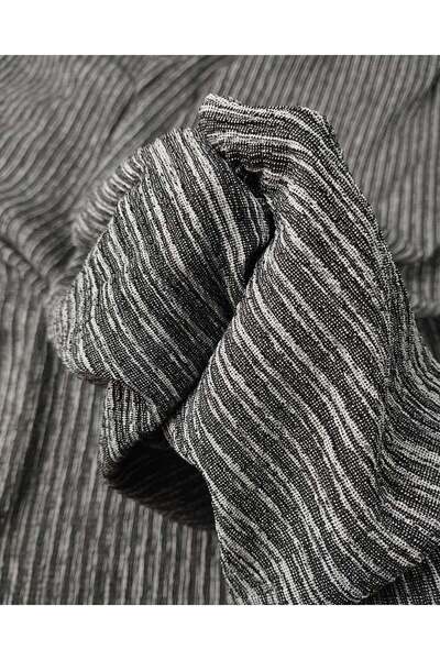 Kumaş Parça Тканина креп-джерсі сірого кольору, строкатого кольору, 155x330 см