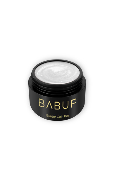 BABUF BGP Pearl Self-Leveling Gel – Nail Construction, Elegant Effect, Unifor...
