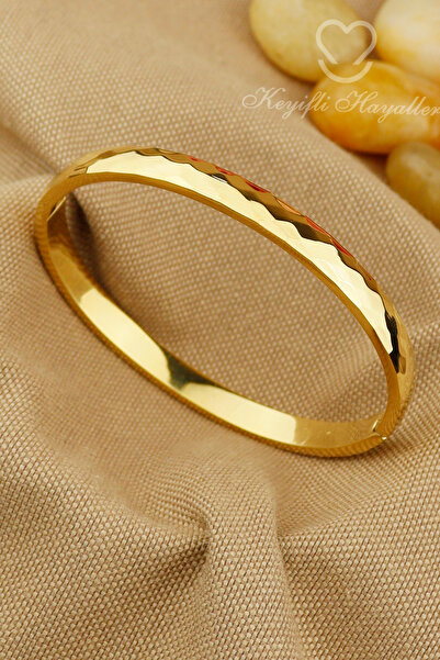 Keyifli Hayaller سوار فولاذي 100% من الفولاذ 316L بنمط البقلاوة وقطع بيضاوي ا...