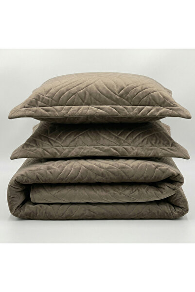 Meltem Quilted Velvet Duvet Cover 220x240 + 2 Pillowcases 50x70, Set of 3 Pieces