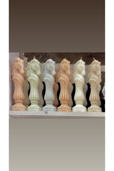 SCA CANDLE Dekoratif Soy Mum AAt model Açık Mavi Tekli ürün Modern Dekoratif ...