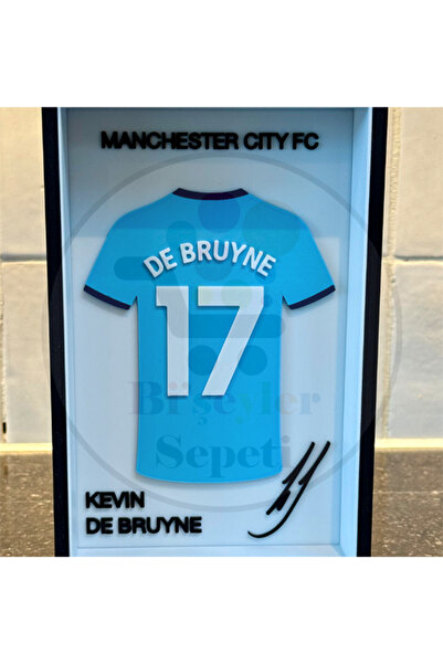 Bi'şeyler Sepeti Kevin De Bruyne - Manchester City - Forma İmzalı Çerçeve Hed...