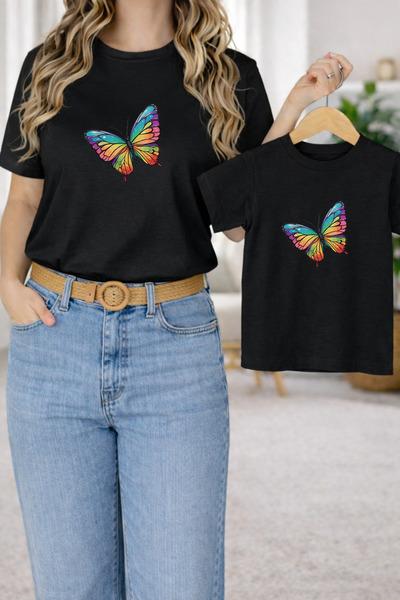 LORVEX Μπλουζάκι Mother Daughter Combination Oversize – Μπλουζάκι με στάμπα M...