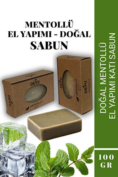 DEVU Handmade Natural Soap Menthol Mint Extract Natural Menthol Soap