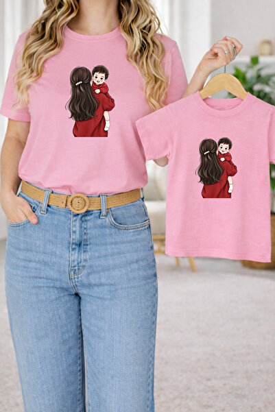LORVEX Μπλουζάκι Mother Daughter Combination Oversize – Μπλουζάκι με στάμπα M...