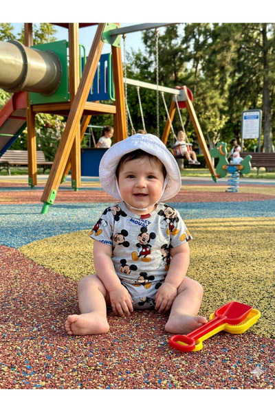 CemBebe Summer short sleeve romper for babies