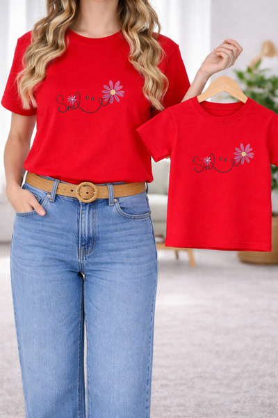 LORVEX Μπλουζάκι Mother Daughter Combination Oversize – Μπλουζάκι με στάμπα M...