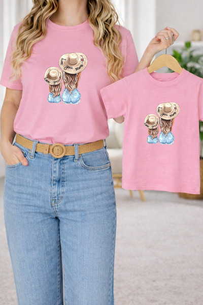 LORVEX Μπλουζάκι Mother Daughter Combination Oversize – Μπλουζάκι με στάμπα M...