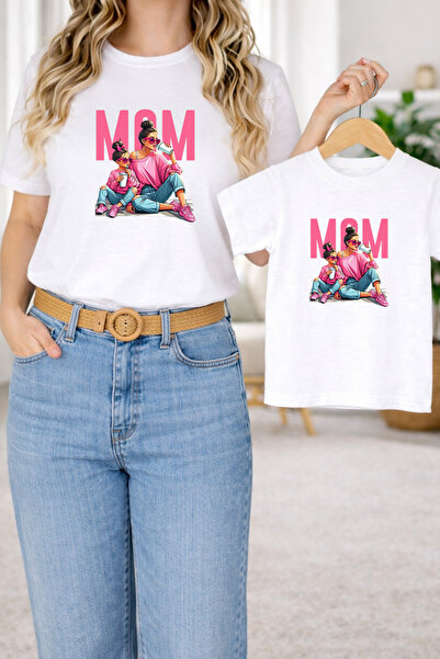 LORVEX Μπλουζάκι Mother Daughter Combination Oversize – Μπλουζάκι με στάμπα M...