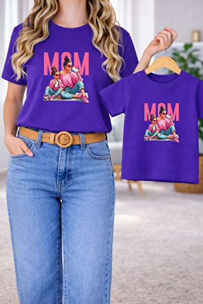 LORVEX Μπλουζάκι Mother Daughter Combination Oversize – Μπλουζάκι με στάμπα M...