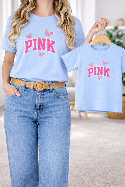 LORVEX Tricou Mamă-Fiică Combinație Oversize – Tricou cu imprimeu Mamă și Cop...