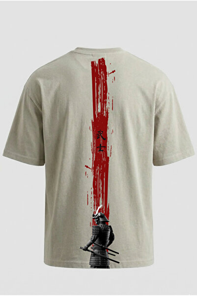 Dad&Children تي شيرت ساموراي كبير الحجم للجنسين من كوف مينك