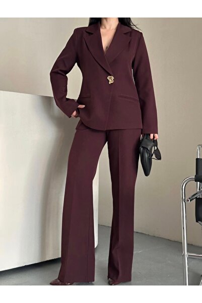 Kağanbutik Mürdüm Takım Elbise