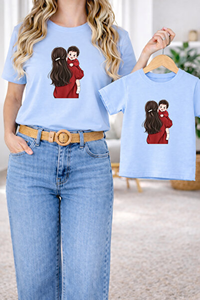 LORVEX Μπλουζάκι Mother Daughter Combination Oversize – Μπλουζάκι με στάμπα M...