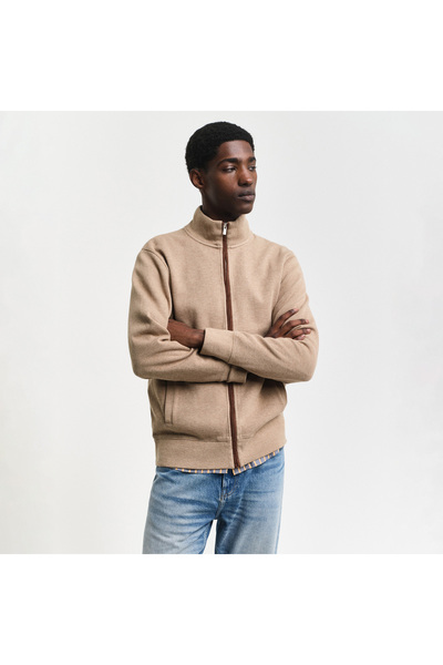 Gant Erkek Bej Regular Fit Fermuarlı Hırka