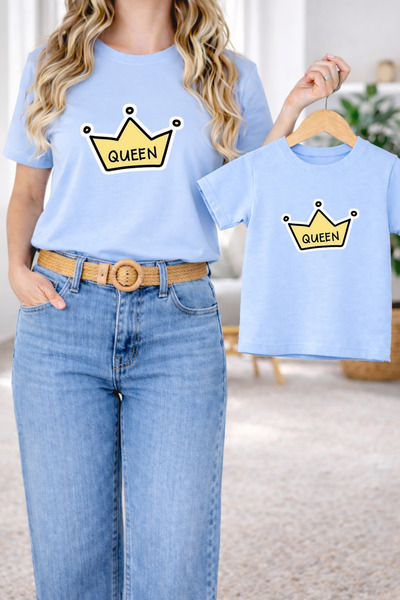 LORVEX Μπλουζάκι Mother Daughter Combination Oversize – Μπλουζάκι με στάμπα M...