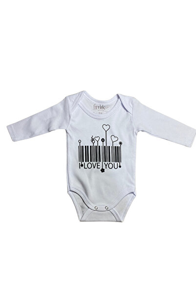 OEM Body bebe cu mânecă lungă și imprimeu „Love You”