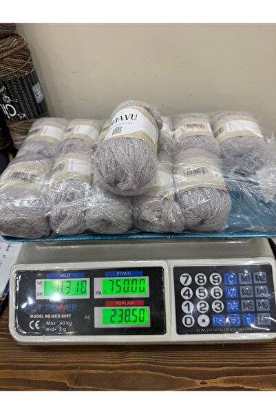 SÜSLÜTASARIM Etrofil moher ip (318 gram)(gri)