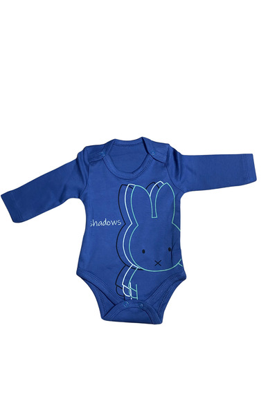 OEM Long-sleeved baby bodysuit – minimalist bunny pattern