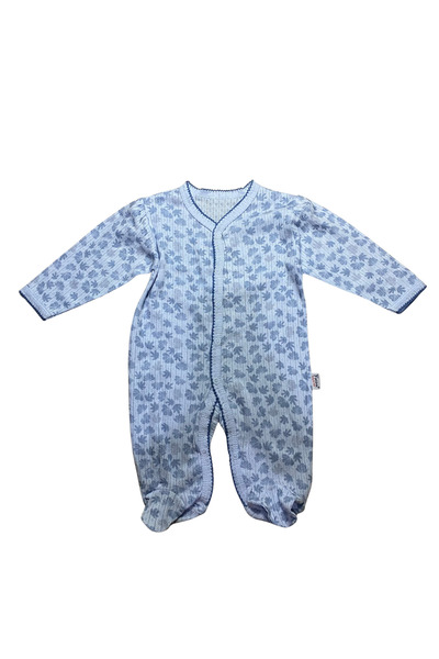 OEM Baby jumpsuit with floral print and front closure