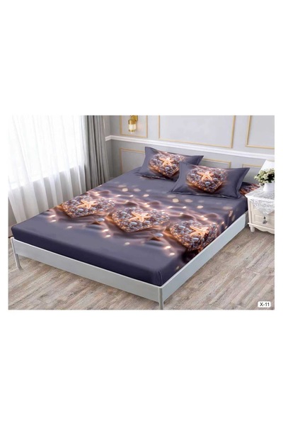 Antoniabeautyshop Husă de saltea finet cu elastic 180x200 + 2 fețe pernă X-11...