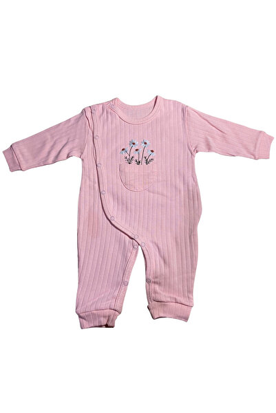 OEM Salopetă bebe cu model floral și buzunar decorativ