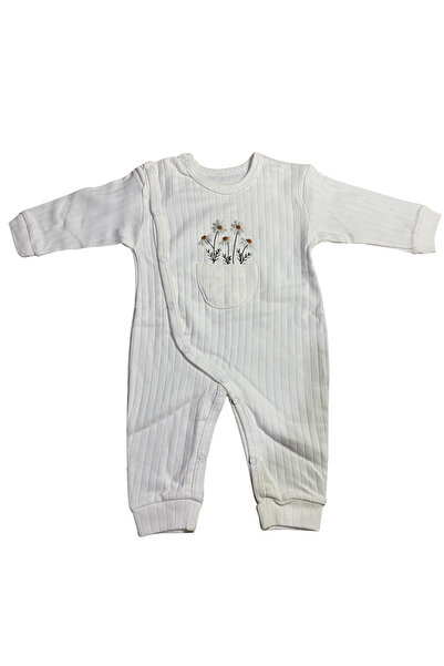 OEM Salopetă bebe cu model floral și buzunar decorativ