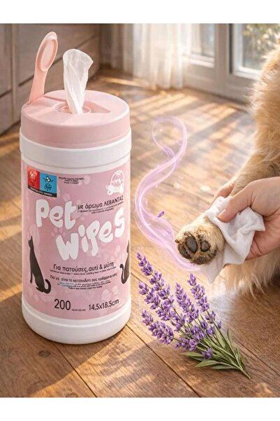 AVA Servetele Umede pentru Animale de Companie cu Aroma de Lavanda - 200buc