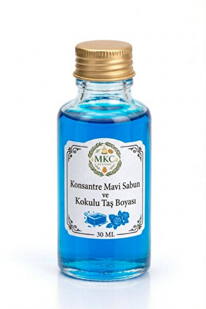 MKC STUDIO Konsantre Mavi Sabun Bazı ve Kokulu Taş Boyası 30 ml - Yüksek Pigm...