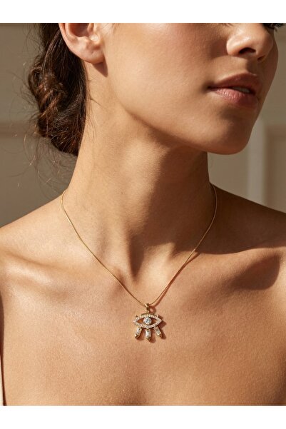 MATCHAMUSE Vip Xuping Dripping Eye Zircon Stone Steel Necklace