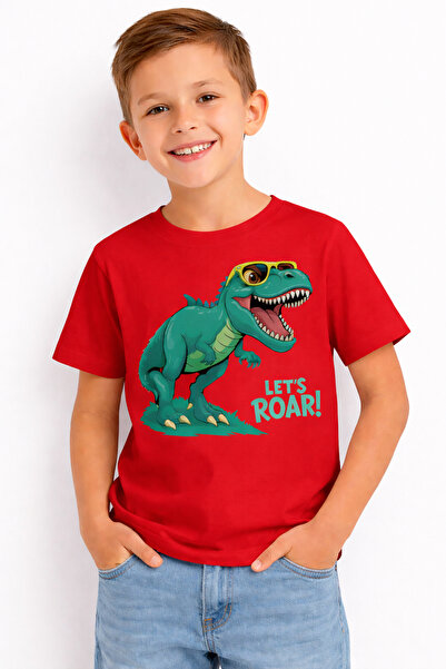 ArtYus Tricou unisex pentru copii cu imprimeu cu dinozauri – Tricou casual cu...
