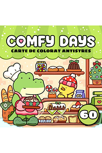 COZY Coloring book - 60 illustrations - Comfy Days