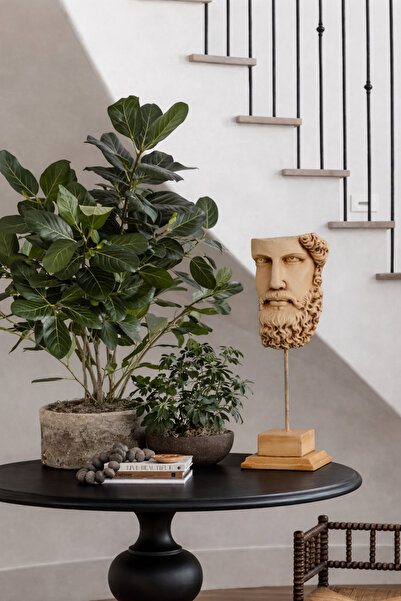 Baefiga Antik Yunan Tarzı Dekoratif Erkek Büst Heykel – Poseidon | Sanatsal E...