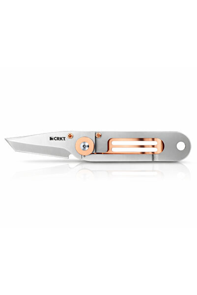 CRKT K.I.S.S. Rose Gold Cep Çakısı, Paslanmaz Çelik, EDC Çakı, Kamp Çakısı, C...