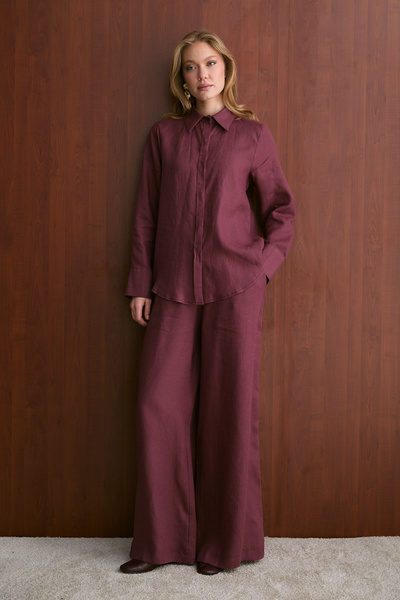Melike Tatar Linen Trousers 32-2765-1