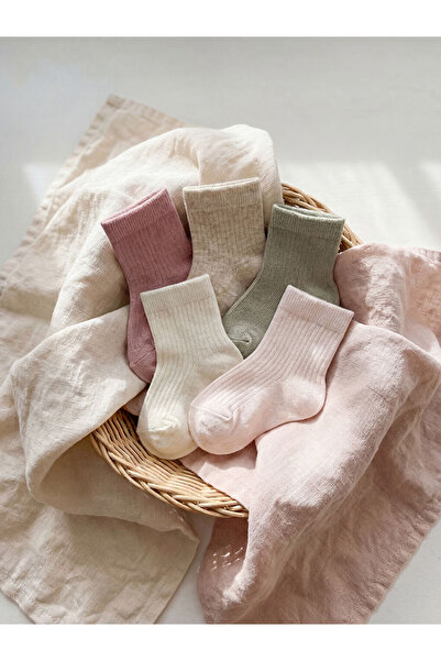 LC Waikiki Esvab • Modern & Distinctive Classic Baby Girl Socks 5-Piece Set