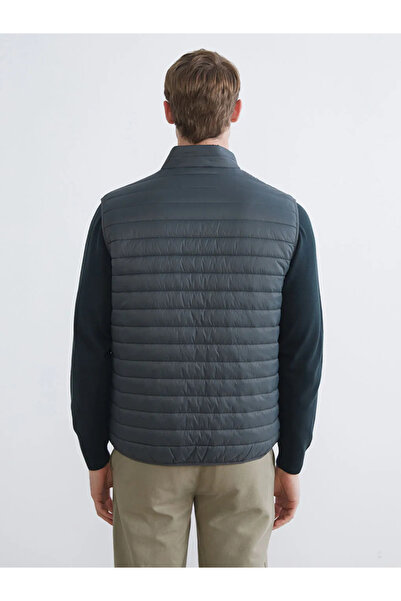 LC Waikiki Petrol High Collar Men's Puffer Vest