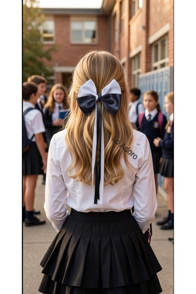 LO ADORO 23 aprilie 2 bucăți roșu alb negru fundă de sărbătoare cu panglică 1...