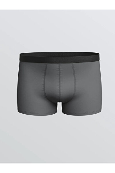 LC Waikiki Gray Standard Fit Cotton Flexible Men's Boxers