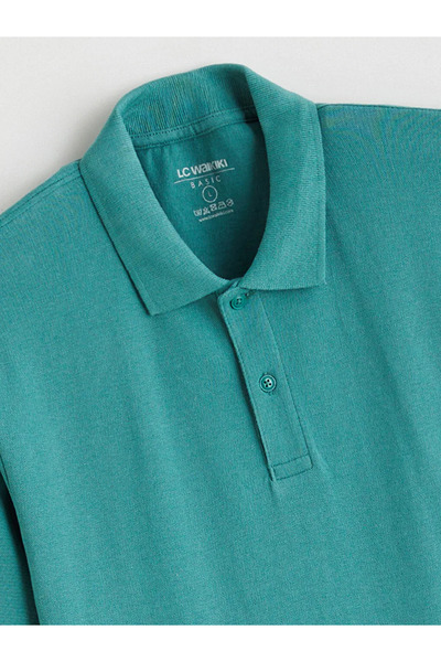 LC Waikiki Green Polo Neck Pique Men's T-Shirt