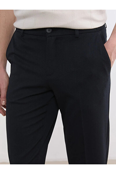 LC Waikiki Navy Blue Standard Fit Dobby Men's Trousers
